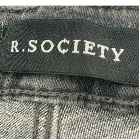 R. Society Mens Gray Straight Leg Stretch Classic Denim Jeans Size 40X32 - Picture 6 of 7